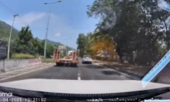 Clip: Thót tim cảnh nữ tài xế lái ô tô đi ngược chiều trên đèo Cù Hin
