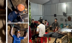 Thanh Hoá: Bắt quả tang 14 đối tượng dựng lán, đào hầm khai thác vàng trái phép