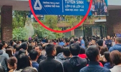 Thầy giáo trường Lương Thế Vinh trèo cổng trường điều tiết giao thông: Nhà trường nói gì?