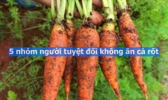 5 nhóm người tuyệt đối không ăn cà rốt kẻo 