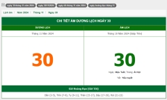 Hôm nay (30/11), có phải ngày đẹp không?