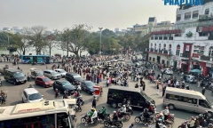Thí điểm điều chỉnh giao thông khu vực Quảng trường Đông Kinh - Nghĩa Thục