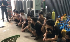 Hải Phòng: Bắt cơ sở sang chiết khí cười chuẩn bị đưa đi tiêu thụ