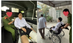 Nam sinh gặp tai nạn gãy đùi trước ngày thi THPT 1 ngày vẫn kịp đến phòng thi