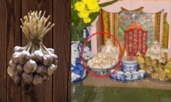 Vì sao nên đặt tỏi trên bàn thờ thần tài?