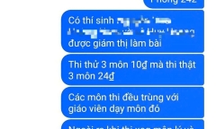 Một thí sinh ở Cà Mau thừa nhận dùng điện thoại khi làm bài thi tốt nghiệp THPT