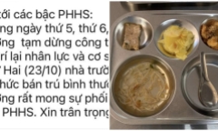 Trường THCS Yên Nghĩa tiếp tục tổ chức ăn bán trú từ 23/10 sau lùm xùm suất ăn lèo tèo