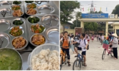 Hậu lùm xùm, suất ăn 32.000 đồng của học sinh Trường THCS Yên Nghĩa
