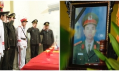 Truy thăng cấp bậc hàm đối với chiến sĩ công an hy sinh khi đang làm nhiệm vụ ở Hà Tĩnh