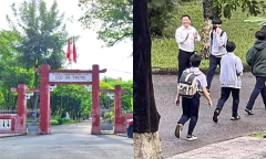 Hành động đáng yêu của thầy Hiệu trưởng ở Huế nhân ngày đầu nhận nhiệm vụ