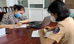 Xử phạt nữ tài xế lái xe đi ngược chiều trên quốc lộ, tước giấy phép lái xe