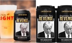 Hãng bia Mỹ đạt doanh thu khủng nhờ ảnh hồ sơ nhà tù của ông Donald Trump