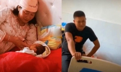 Mẹ U60 sinh thêm con, biểu cảm của con trai cả 30 tuổi khiến dân tình bất ngờ