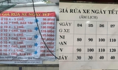 Dịch vụ rửa xe sát Tết tăng giá từng ngày, nhân viên làm từ sáng đến tối vẫn không hết việc