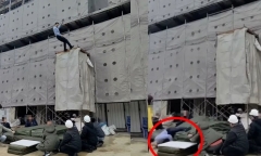 Nam diễn viên gặp tai nạn nghiêm trọng trên phim trường, gãy xương mặt, camera ghi lại cảnh thót tim