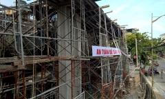 Sập sàn bê tông tại một dự án trên địa bàn Thành phố Thủ Đức