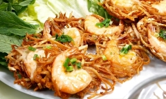 Cách làm bánh tôm khoai môn siêu ngon, siêu đơn giản