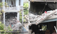 Vụ nổ lò hơi làm đậu phụ, 3 người thương vong: Hiện trường nhà 3 tầng sập tường, thủng mái