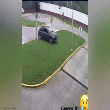 Clip: Đang học lái xe ô tô ở bãi tập thì bỗng 