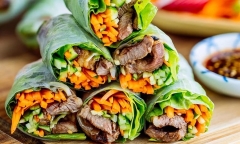 Công thức làm gỏi cuốn bò xào sả khiến cả gia đình xuýt xoa
