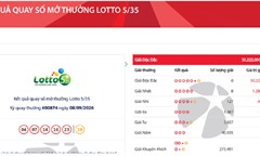 Giải độc đắc Vietlott hơn 30 tỷ đồng 
