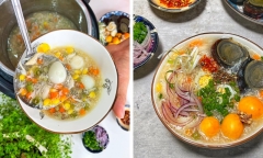 Bật mí công thức làm súp hàu trứng bắc thảo nhanh, đơn giản siêu phù hợp cho người mới ốm dậy