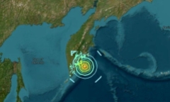 Loạt động đất ở ngoài khơi Nga, mạnh nhất 7,4 độ richter, kích hoạt cảnh báo sóng thần