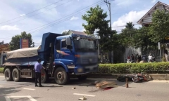 Nữ sinh lớp 8 ở Ninh Thuận tử vong dưới gầm xe ben