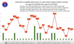 Tình hình dịch COVID-19 ngày 25/10: Số ca mắc mới vượt mốc 500, hơn 400 F0 khỏi bệnh
