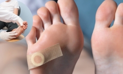 Cụ bà mắc muốn ván sau khi rạch mụn cơm ở chân