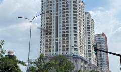 TP.HCM: Cháy căn hộ thuộc tòa nhà Flemington, hàng nghìn người tháo chạy 