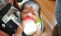 Bé gái sơ sinh bị bỏ rơi trong sân chùa cùng 1 triệu đồng và lá thư