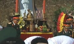 Kết thúc Lễ an táng thi hài Đại tướng tại Vũng Chùa