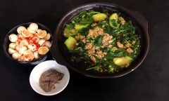 Công thức làm món canh cua rau đay mồng tơi mướp bất bại ai cũng nên thử