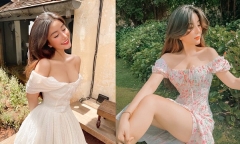 Girl xinh Sài thành mặc áo bánh bèo nữ tính nhưng vẫn đốt mắt dân tình vì điều bất ngờ