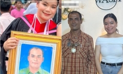 Gặp người lạ giống hệt người cha quá cố trong đám cưới, cô dâu òa khóc nức nở