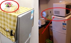 Những đồ vật đừng bao giờ đặt trên nóc tủ lạnh