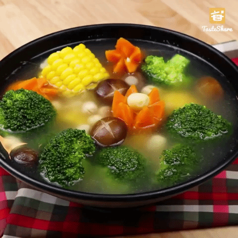 Canh rau củ ngũ sắc vừa ngon mắt vừa đã miệng