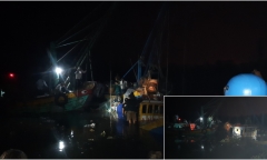 Tiền Giang: Tàu cá bị sóng đánh chìm trên biển, một người thiệt mạng
