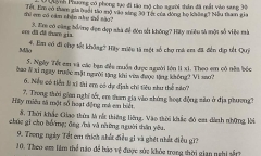 Bài tập Tết đặc biệt của thầy hiệu trưởng 