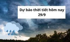 Tin tức dự báo thời tiết hôm nay 29/9: Mưa giảm mạnh từ chiều nay tại Bắc Bộ và Thanh Hóa