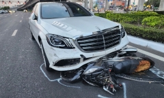 Vụ nữ tài xế lái Mercedes tông loạt xe máy ở Thủ Đức: Nguyên nhân do đi sai phần đường