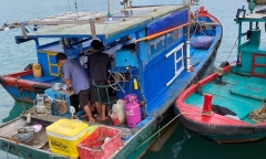 Phát hiện tàu cá tàng trữ chất độc xyanua, súng điện 