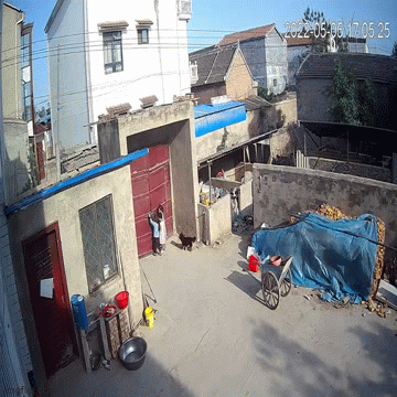 Video: Hoảng hồn chứng kiến cảnh cửa sắt to nặng đổ sập đè trúng 2 bé gái
