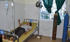 Hoảng hốt phát hiện 2 con rắn lục đuôi đỏ bò vào nhà