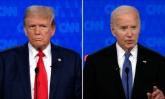Ông Biden gặp vấn đề sức khỏe khi tranh luận, ông Trump dẫn đầu về thời gian phát biểu 