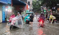 Cảnh báo: Hơn 75 tuyến phố tại Hà Nội có nguy cơ ngập trong 3 -6 giờ tới