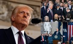 Ông Donald Trump tuyên thệ nhậm chức, chính thức trở thành tổng thống thứ 47 của Mỹ