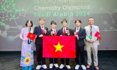 Trường chuyên tỉnh có 3 học sinh giành 3 huy chương Vàng Olympic quốc tế 2024