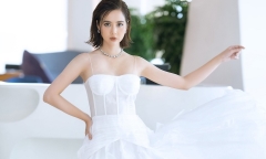 Phan Minh Huyền gây thương nhớ với nhan sắc tựa nữ thần trong váy dạ hội trắng